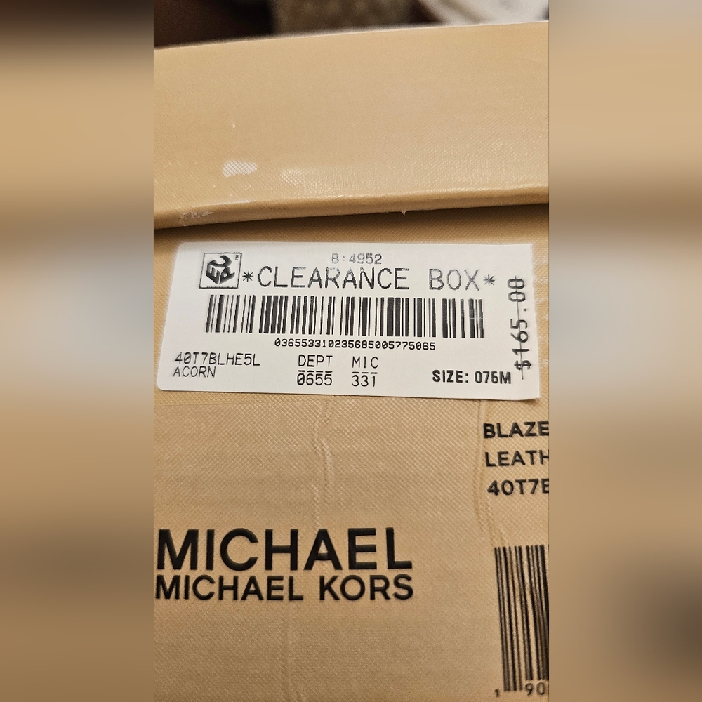 Michael Kors Brown Peep-Toe Ankle Booties - Picture 2 of 6